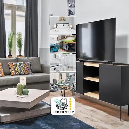 Tolles Design, Hochwertig, Vollausstattung, 3 Zimmer, Grosses Bad & Gaeste-Wc, Grosse Kueche, 3 X Smart Tv, 11 Min Zum Hbf Duisburg Exterior foto