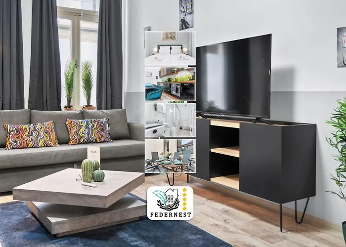 Tolles Design, Hochwertig, Vollausstattung, 3 Zimmer, Grosses Bad & Gaeste-Wc, Grosse Kueche, 3 X Smart Tv, 11 Min Zum Hbf Duisburg